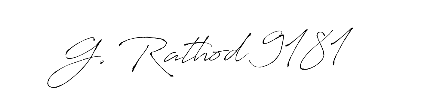 Design your own signature with our free online signature maker. With this signature software, you can create a handwritten (Antro_Vectra) signature for name G. Rathod 9181. G. Rathod 9181 signature style 6 images and pictures png