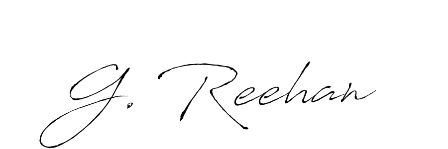 Design your own signature with our free online signature maker. With this signature software, you can create a handwritten (Antro_Vectra) signature for name G. Reehan. G. Reehan signature style 6 images and pictures png
