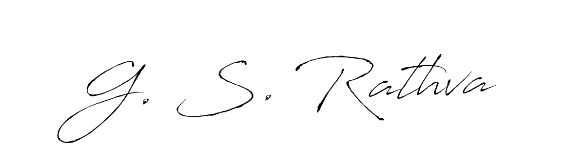 Also we have G. S. Rathva name is the best signature style. Create professional handwritten signature collection using Antro_Vectra autograph style. G. S. Rathva signature style 6 images and pictures png