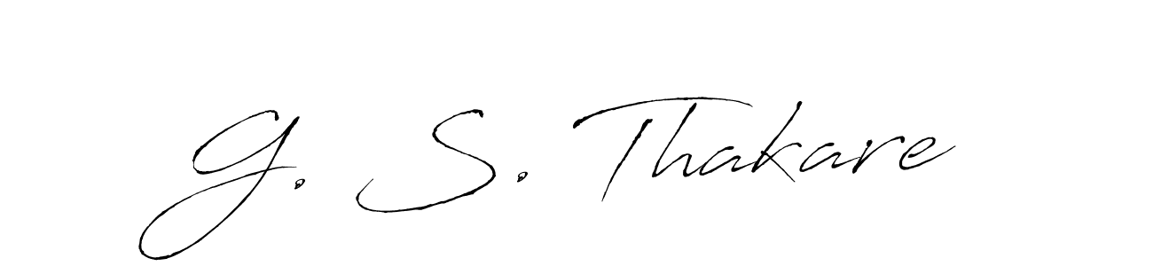 This is the best signature style for the G. S. Thakare name. Also you like these signature font (Antro_Vectra). Mix name signature. G. S. Thakare signature style 6 images and pictures png