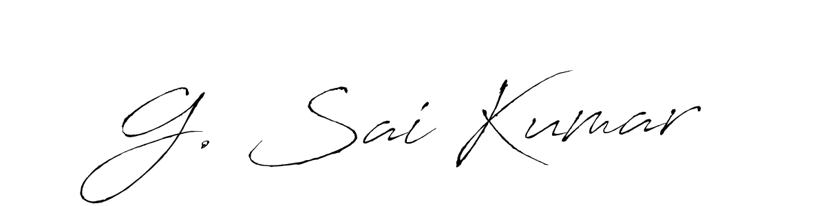 Create a beautiful signature design for name G. Sai Kumar. With this signature (Antro_Vectra) fonts, you can make a handwritten signature for free. G. Sai Kumar signature style 6 images and pictures png