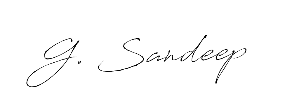 This is the best signature style for the G. Sandeep name. Also you like these signature font (Antro_Vectra). Mix name signature. G. Sandeep signature style 6 images and pictures png