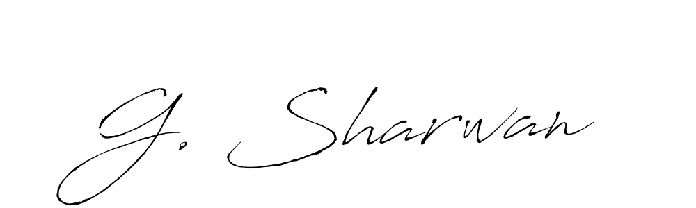 G. Sharwan stylish signature style. Best Handwritten Sign (Antro_Vectra) for my name. Handwritten Signature Collection Ideas for my name G. Sharwan. G. Sharwan signature style 6 images and pictures png