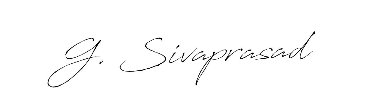 Create a beautiful signature design for name G. Sivaprasad. With this signature (Antro_Vectra) fonts, you can make a handwritten signature for free. G. Sivaprasad signature style 6 images and pictures png