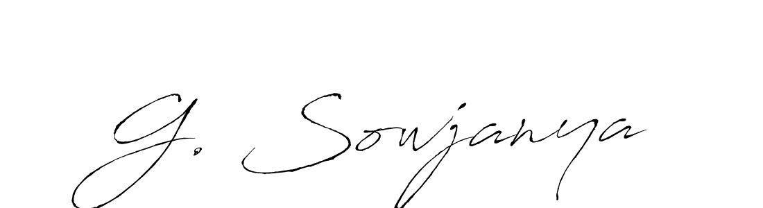 The best way (Antro_Vectra) to make a short signature is to pick only two or three words in your name. The name G. Sowjanya include a total of six letters. For converting this name. G. Sowjanya signature style 6 images and pictures png