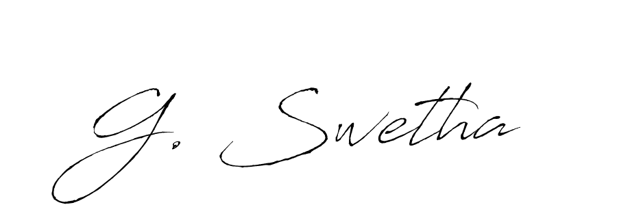 You should practise on your own different ways (Antro_Vectra) to write your name (G. Swetha) in signature. don't let someone else do it for you. G. Swetha signature style 6 images and pictures png