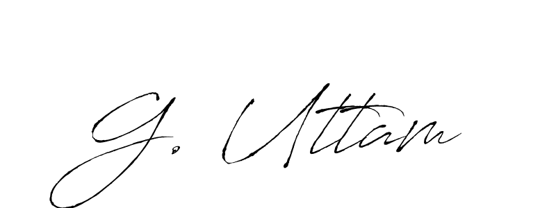 Also we have G. Uttam name is the best signature style. Create professional handwritten signature collection using Antro_Vectra autograph style. G. Uttam signature style 6 images and pictures png