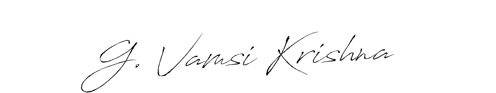 It looks lik you need a new signature style for name G. Vamsi Krishna. Design unique handwritten (Antro_Vectra) signature with our free signature maker in just a few clicks. G. Vamsi Krishna signature style 6 images and pictures png