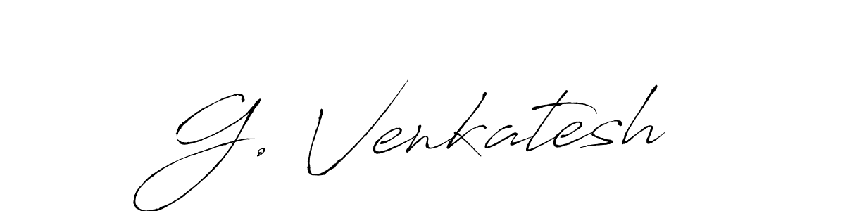 Create a beautiful signature design for name G. Venkatesh. With this signature (Antro_Vectra) fonts, you can make a handwritten signature for free. G. Venkatesh signature style 6 images and pictures png