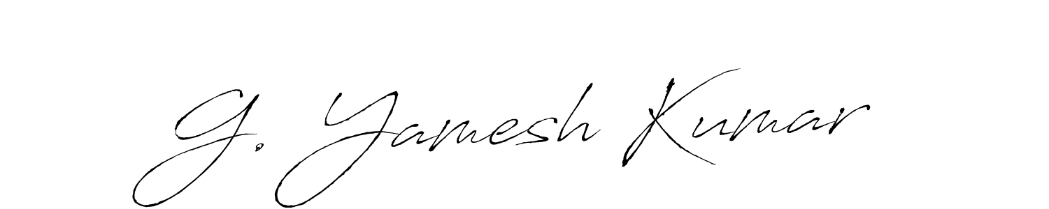 Make a beautiful signature design for name G. Yamesh Kumar. With this signature (Antro_Vectra) style, you can create a handwritten signature for free. G. Yamesh Kumar signature style 6 images and pictures png
