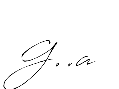 Make a beautiful signature design for name G..a. With this signature (Antro_Vectra) style, you can create a handwritten signature for free. G..a signature style 6 images and pictures png