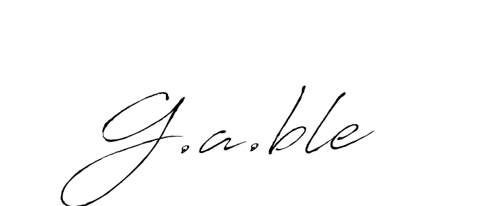 Make a beautiful signature design for name G.a.ble. With this signature (Antro_Vectra) style, you can create a handwritten signature for free. G.a.ble signature style 6 images and pictures png