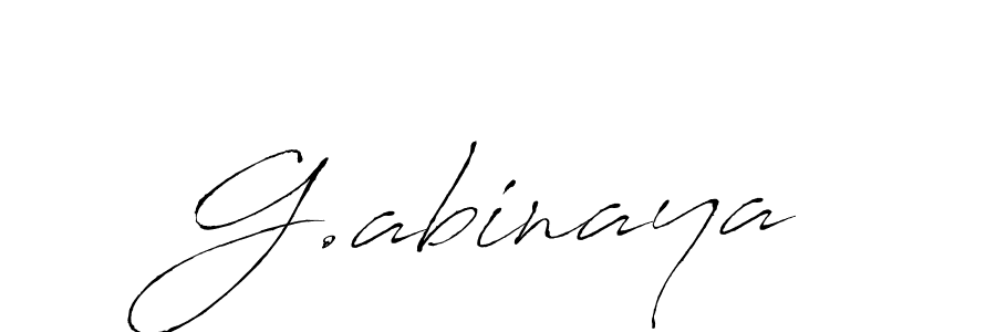 Create a beautiful signature design for name G.abinaya. With this signature (Antro_Vectra) fonts, you can make a handwritten signature for free. G.abinaya signature style 6 images and pictures png