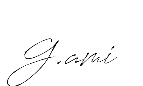 Use a signature maker to create a handwritten signature online. With this signature software, you can design (Antro_Vectra) your own signature for name G.ami. G.ami signature style 6 images and pictures png