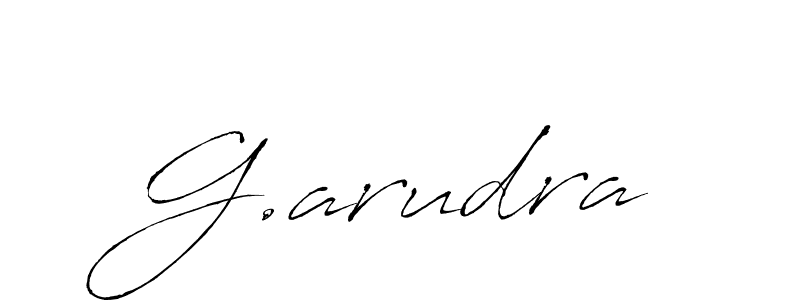 Make a beautiful signature design for name G.arudra. With this signature (Antro_Vectra) style, you can create a handwritten signature for free. G.arudra signature style 6 images and pictures png