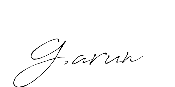 How to Draw G.arun signature style? Antro_Vectra is a latest design signature styles for name G.arun. G.arun signature style 6 images and pictures png