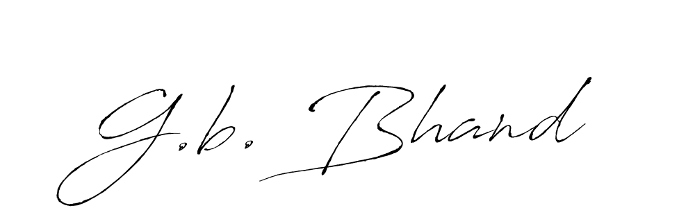 How to make G.b. Bhand name signature. Use Antro_Vectra style for creating short signs online. This is the latest handwritten sign. G.b. Bhand signature style 6 images and pictures png