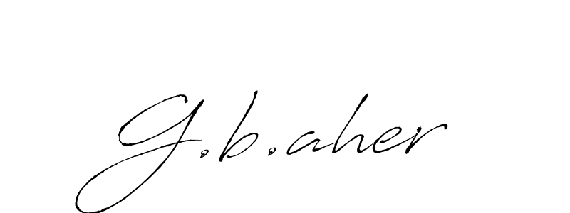 The best way (Antro_Vectra) to make a short signature is to pick only two or three words in your name. The name G.b.aher include a total of six letters. For converting this name. G.b.aher signature style 6 images and pictures png