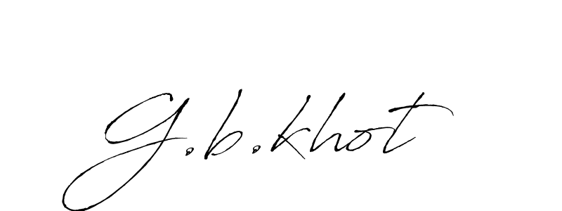 How to make G.b.khot name signature. Use Antro_Vectra style for creating short signs online. This is the latest handwritten sign. G.b.khot signature style 6 images and pictures png