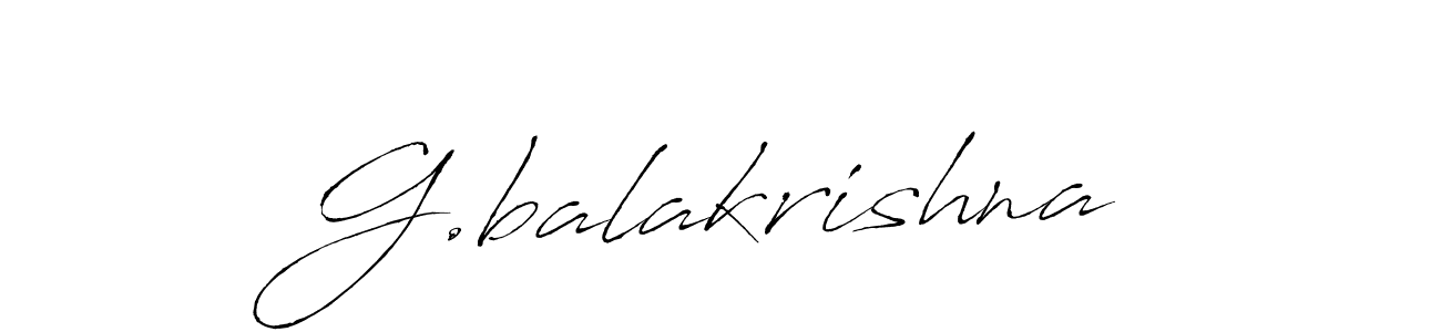 Use a signature maker to create a handwritten signature online. With this signature software, you can design (Antro_Vectra) your own signature for name G.balakrishna. G.balakrishna signature style 6 images and pictures png