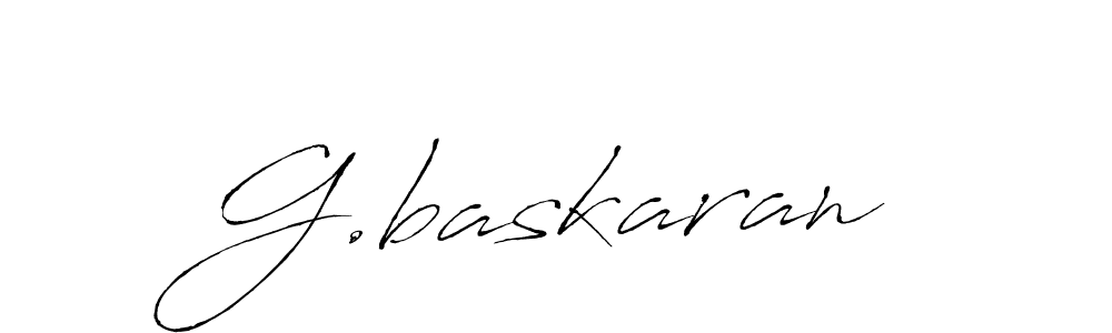 The best way (Antro_Vectra) to make a short signature is to pick only two or three words in your name. The name G.baskaran include a total of six letters. For converting this name. G.baskaran signature style 6 images and pictures png