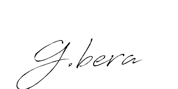 Also we have G.bera name is the best signature style. Create professional handwritten signature collection using Antro_Vectra autograph style. G.bera signature style 6 images and pictures png