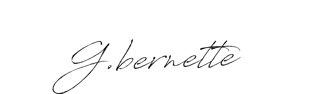 How to make G.bernette name signature. Use Antro_Vectra style for creating short signs online. This is the latest handwritten sign. G.bernette signature style 6 images and pictures png