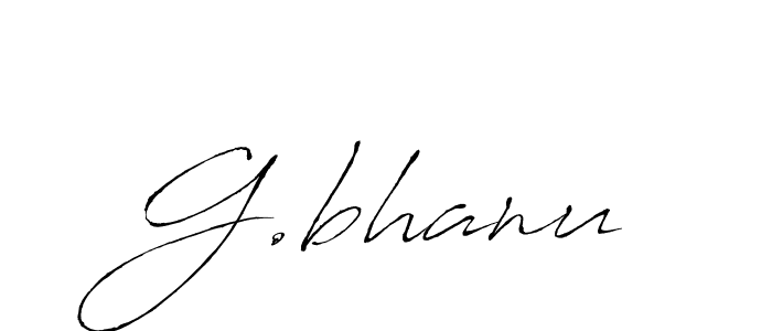 Design your own signature with our free online signature maker. With this signature software, you can create a handwritten (Antro_Vectra) signature for name G.bhanu. G.bhanu signature style 6 images and pictures png