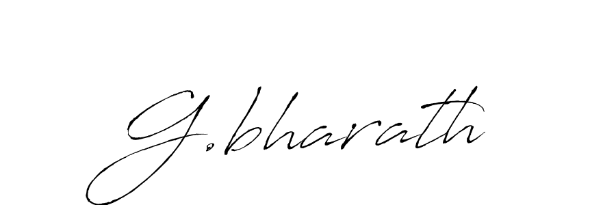 Create a beautiful signature design for name G.bharath. With this signature (Antro_Vectra) fonts, you can make a handwritten signature for free. G.bharath signature style 6 images and pictures png