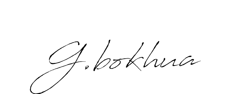 The best way (Antro_Vectra) to make a short signature is to pick only two or three words in your name. The name G.bokhua include a total of six letters. For converting this name. G.bokhua signature style 6 images and pictures png