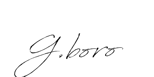 G.boro stylish signature style. Best Handwritten Sign (Antro_Vectra) for my name. Handwritten Signature Collection Ideas for my name G.boro. G.boro signature style 6 images and pictures png