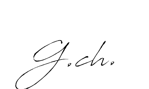 Make a beautiful signature design for name G.ch.. With this signature (Antro_Vectra) style, you can create a handwritten signature for free. G.ch. signature style 6 images and pictures png