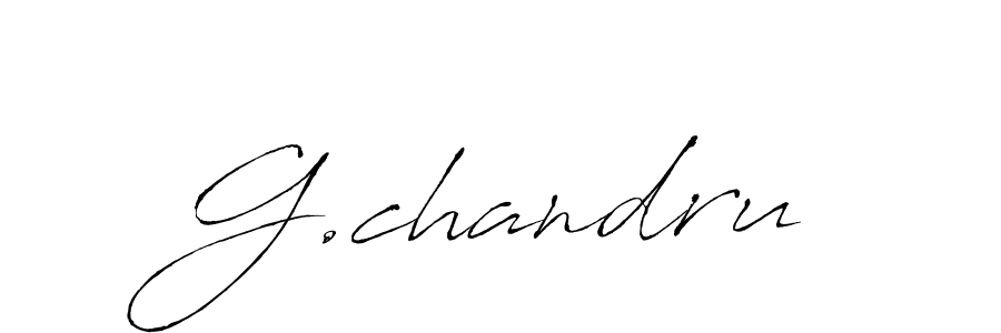 The best way (Antro_Vectra) to make a short signature is to pick only two or three words in your name. The name G.chandru include a total of six letters. For converting this name. G.chandru signature style 6 images and pictures png