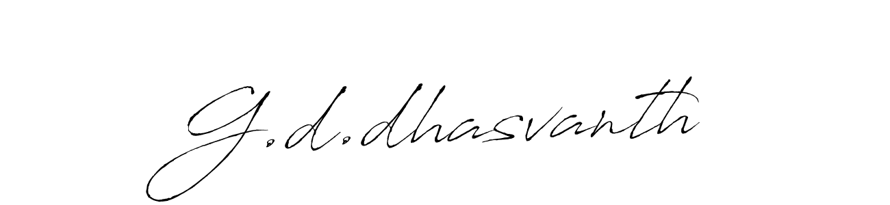 Create a beautiful signature design for name G.d.dhasvanth. With this signature (Antro_Vectra) fonts, you can make a handwritten signature for free. G.d.dhasvanth signature style 6 images and pictures png