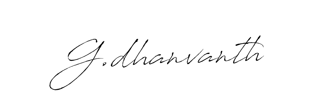 The best way (Antro_Vectra) to make a short signature is to pick only two or three words in your name. The name G.dhanvanth include a total of six letters. For converting this name. G.dhanvanth signature style 6 images and pictures png