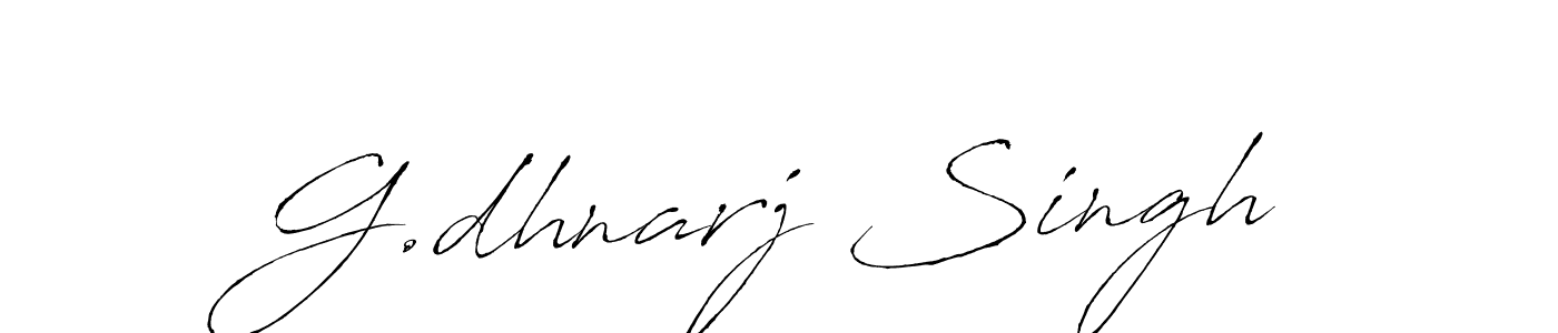 Design your own signature with our free online signature maker. With this signature software, you can create a handwritten (Antro_Vectra) signature for name G.dhnarj Singh. G.dhnarj Singh signature style 6 images and pictures png