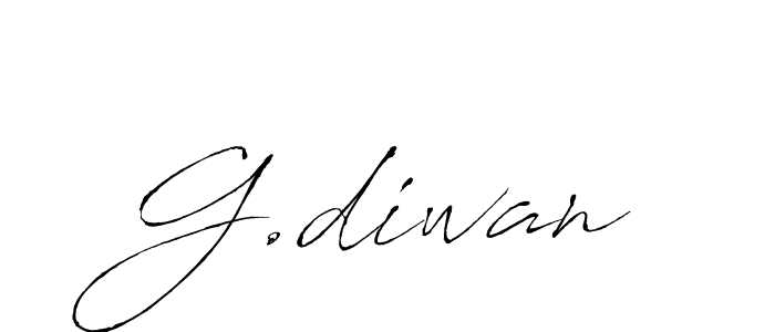 Use a signature maker to create a handwritten signature online. With this signature software, you can design (Antro_Vectra) your own signature for name G.diwan. G.diwan signature style 6 images and pictures png