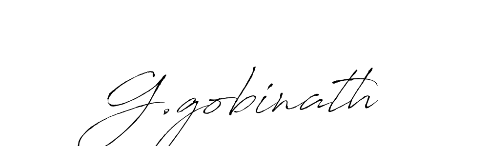 Design your own signature with our free online signature maker. With this signature software, you can create a handwritten (Antro_Vectra) signature for name G.gobinath. G.gobinath signature style 6 images and pictures png