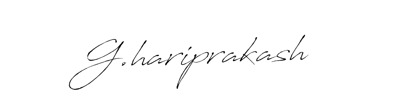 Antro_Vectra is a professional signature style that is perfect for those who want to add a touch of class to their signature. It is also a great choice for those who want to make their signature more unique. Get G.hariprakash name to fancy signature for free. G.hariprakash signature style 6 images and pictures png