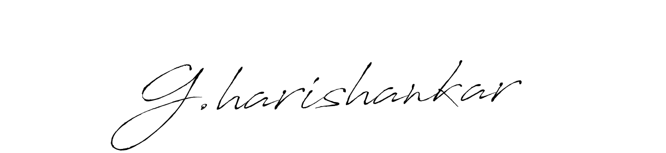 Design your own signature with our free online signature maker. With this signature software, you can create a handwritten (Antro_Vectra) signature for name G.harishankar. G.harishankar signature style 6 images and pictures png