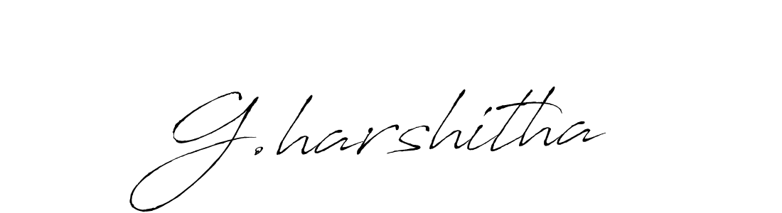 The best way (Antro_Vectra) to make a short signature is to pick only two or three words in your name. The name G.harshitha include a total of six letters. For converting this name. G.harshitha signature style 6 images and pictures png