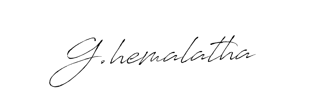 Make a beautiful signature design for name G.hemalatha. With this signature (Antro_Vectra) style, you can create a handwritten signature for free. G.hemalatha signature style 6 images and pictures png