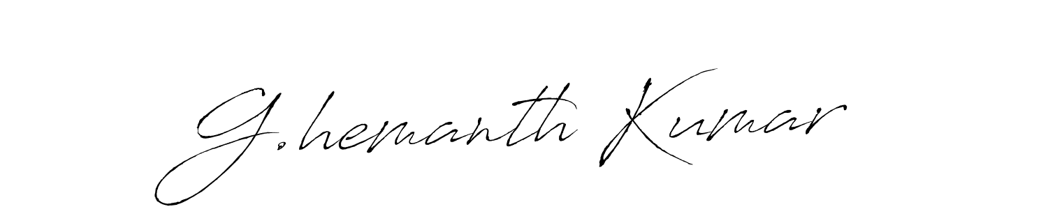 You can use this online signature creator to create a handwritten signature for the name G.hemanth Kumar. This is the best online autograph maker. G.hemanth Kumar signature style 6 images and pictures png