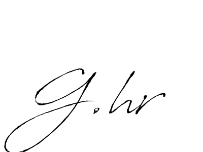 G.hr stylish signature style. Best Handwritten Sign (Antro_Vectra) for my name. Handwritten Signature Collection Ideas for my name G.hr. G.hr signature style 6 images and pictures png