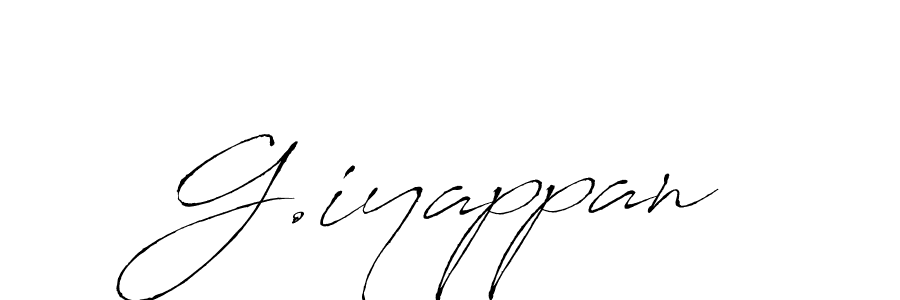 Make a beautiful signature design for name G.iyappan. With this signature (Antro_Vectra) style, you can create a handwritten signature for free. G.iyappan signature style 6 images and pictures png
