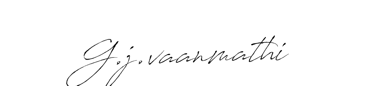 Create a beautiful signature design for name G.j.vaanmathi. With this signature (Antro_Vectra) fonts, you can make a handwritten signature for free. G.j.vaanmathi signature style 6 images and pictures png
