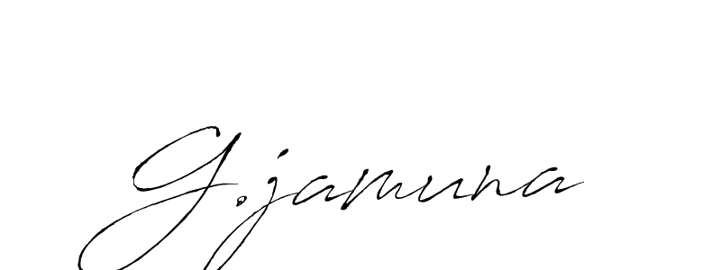 Create a beautiful signature design for name G.jamuna. With this signature (Antro_Vectra) fonts, you can make a handwritten signature for free. G.jamuna signature style 6 images and pictures png