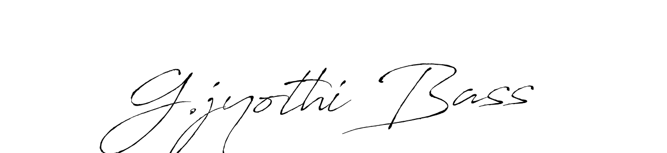 G.jyothi Bass stylish signature style. Best Handwritten Sign (Antro_Vectra) for my name. Handwritten Signature Collection Ideas for my name G.jyothi Bass. G.jyothi Bass signature style 6 images and pictures png