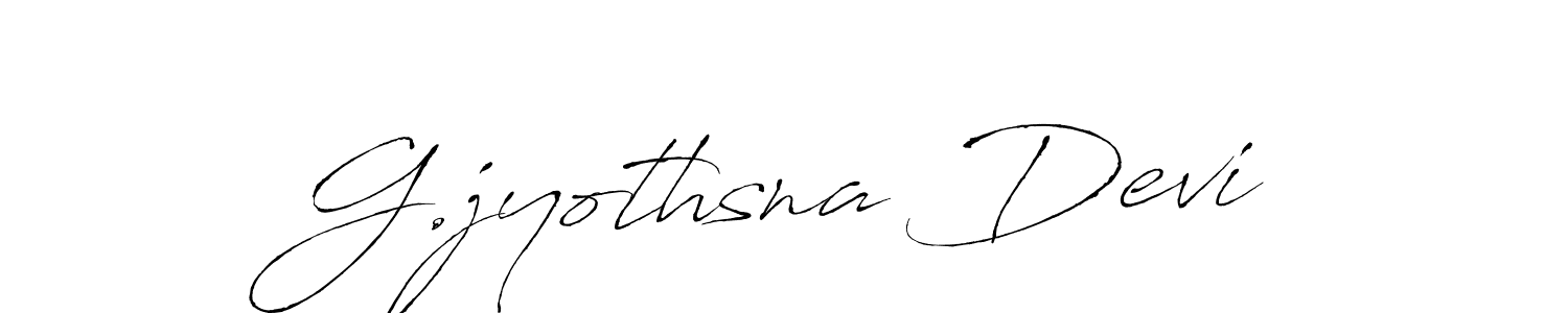 Make a beautiful signature design for name G.jyothsna Devi. With this signature (Antro_Vectra) style, you can create a handwritten signature for free. G.jyothsna Devi signature style 6 images and pictures png