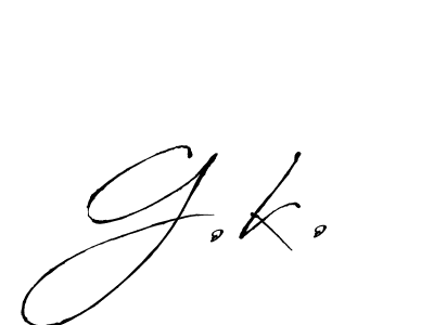 How to Draw G.k. signature style? Antro_Vectra is a latest design signature styles for name G.k.. G.k. signature style 6 images and pictures png